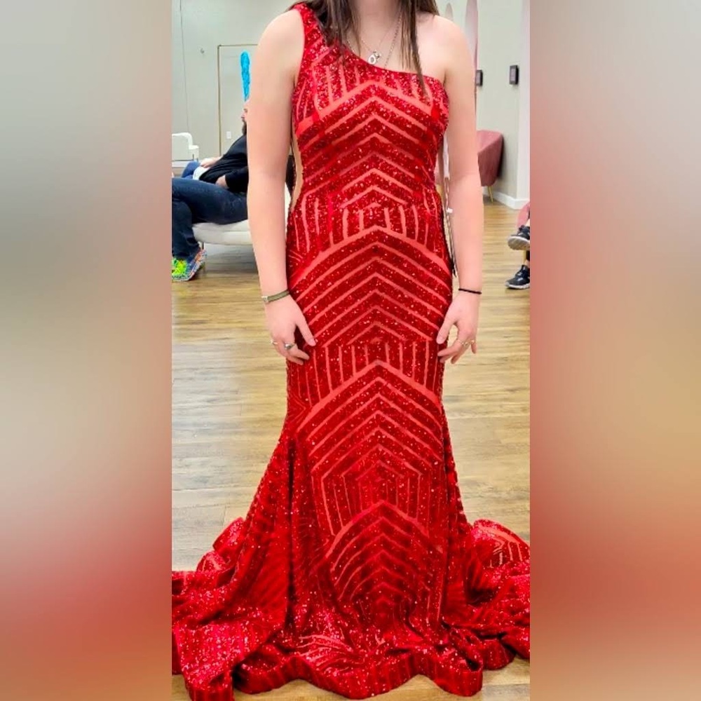 JOVANI red prom dress